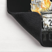 Raccoon Rollin Into 2026 Funny Dumpster Fire 2025  Mousepad (Ecke)