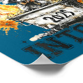 Raccoon Rollin Into 2026 Funny Dumpster Fire 2025  Poster (Ecke)