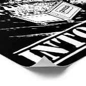 Raccoon Rolling Into 2026 Happy New Year 2026 Funn Poster (Ecke)