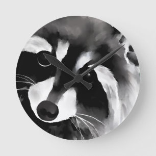 Raccoon Runde Wanduhr