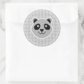 Raccoon Runder Aufkleber (Tasche)
