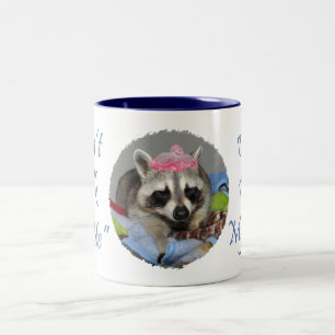 Raccoon-Schlafenkaffee-Tasse Zweifarbige Tasse