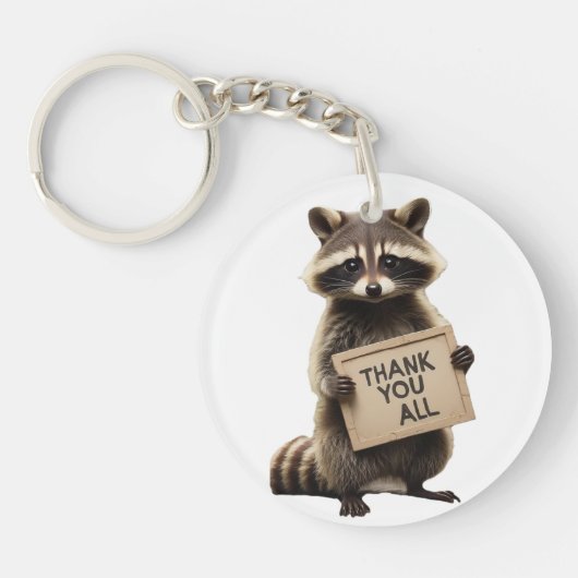 Raccoon Schlüsselanhänger (Vorderseite)