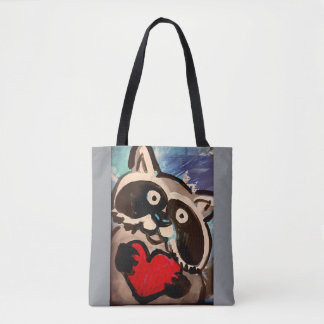 Raccoon Schultertasche Tasche