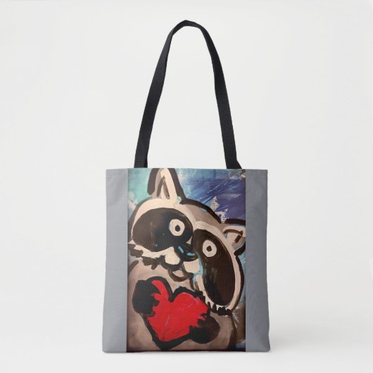 Raccoon Schultertasche Tasche (Vorderseite)