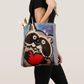 Raccoon Schultertasche Tasche (Von Nahem)