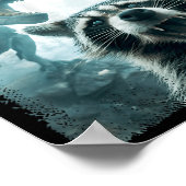 Raccoon Selfie With Tyrannosaurus T Rex Adventure  Poster (Ecke)