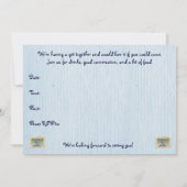 Raccoon - Sie werden zu Getränken eingeladen Einladung (Rückseite)