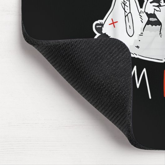 Raccoon Sorry I Can't I'm Dead Rat Mousepad (Ecke)