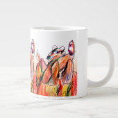 Raccoon-Spiel Herbst Jumbo-Tasse (Rechts)