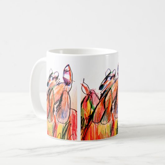 Raccoon-Spiel Herbst Kaffeetasse (Vorderseite Links)