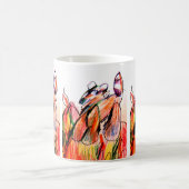 Raccoon-Spiel Herbst Kaffeetasse (Mittel)