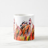 Raccoon-Spiel Herbst Kaffeetasse (Mittel)