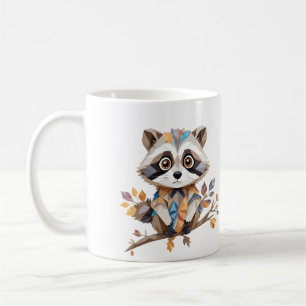 Raccoon spielerisch Adorable Fun Animal Colorful H Kaffeetasse