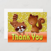 RACCOON & SQUIRREL DANK DER KARTE (Vorne/Hinten)