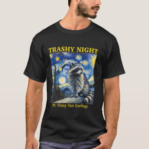 Raccoon Starry Night Van Funny Racoon Geschenke fü T-Shirt