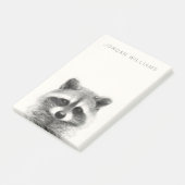 Raccoon-Stift Zeichne Post-it Klebezettel (angewinkelt)