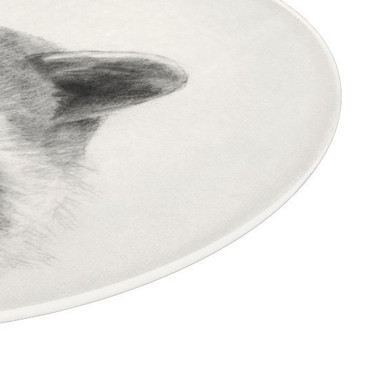 Raccoon-Stift Zeichne Schneidebrett (Ecke)