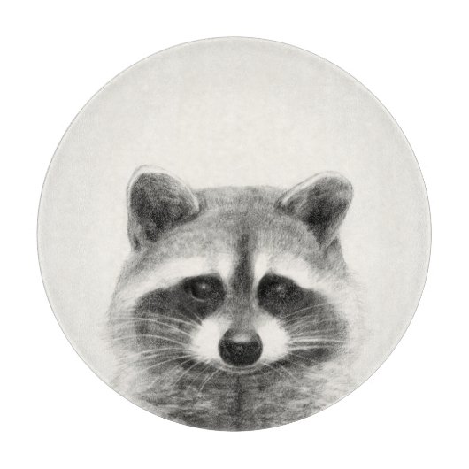 Raccoon-Stift Zeichne Schneidebrett (Vorderseite)