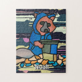 Raccoon Street Erkundung durch einen Mülleimer | S Puzzle