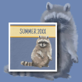Raccoon Summer Paper Napkin Serviette