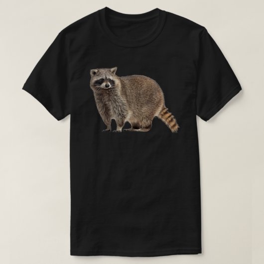Raccoon T - Shirt Wildlife Tee Shirt Cool Nature R (Design vorne)