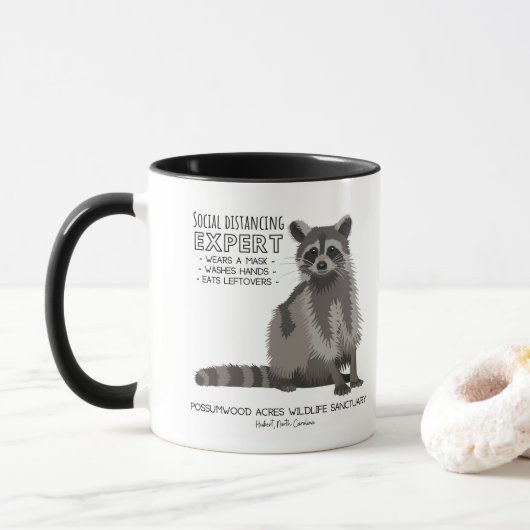 Raccoon Tasse (Mit Donut)