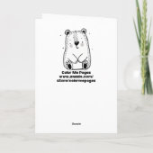 Raccoon Themed Happy Geburtstag Personalisiert Karte (Rückseite)