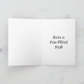 Raccoon Themed Happy Geburtstag Personalisiert Karte (Innenseite)