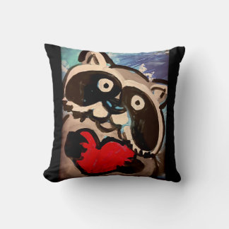 Raccoon Throw Kissen