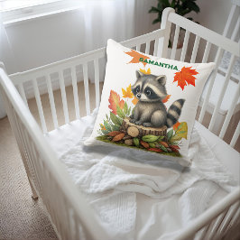  Raccoon Throw Pillow Autumn Raccoon Pillow Cover Kissen