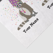 Raccoon - Tiere mit einem Party Jungen Mädchen Nam Seidenpapier (Ausschnitt)