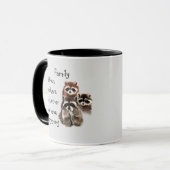 Raccoon-Tiere mit Inspirationsquelle Tasse (Vorderseite Links)