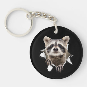 Raccoon Torn For Raccoon Lover, Raccoon Vater, Rac Schlüsselanhänger