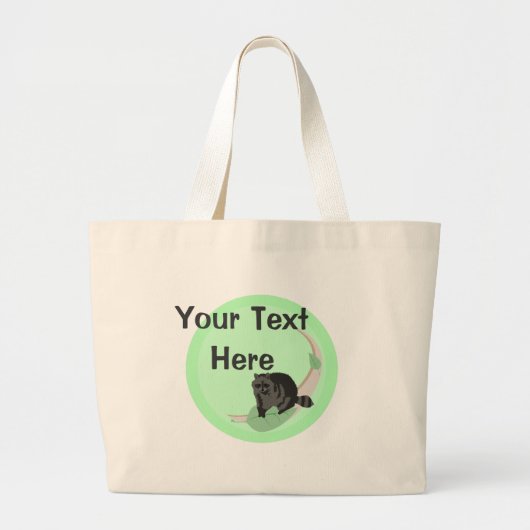 Raccoon Tote Bag Jumbo Stoffbeutel (Vorne)