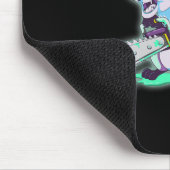 Raccoon Trash Panda Beängstigend Vaporwave 80er An Mousepad (Ecke)