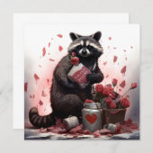 Raccoon Trash Poesie Valentinstag (Vorne/Hinten)