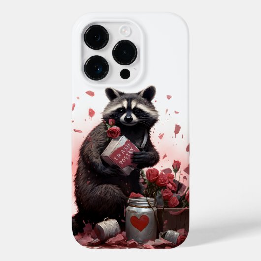 Raccoon Trash Poesie Valentinstag Case-Mate iPhone Hülle (Rückseite)