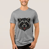 Raccoon Tri-Blend Shirt (Vorderseite)