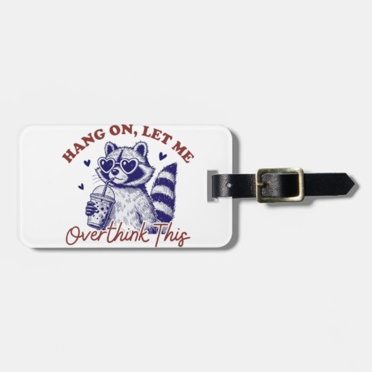 Raccoon überdenken gepäckanhänger (Vorderseite horizontal)