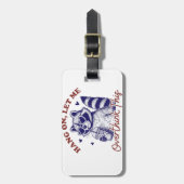 Raccoon überdenken gepäckanhänger (Vorderseite vertikal)