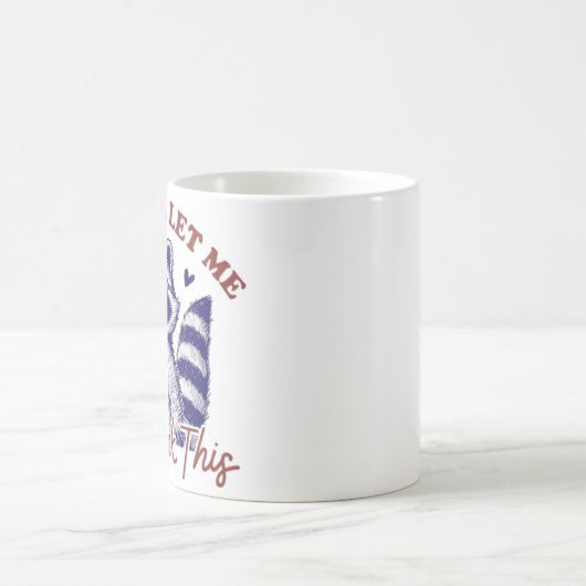 Raccoon überdenken kaffeetasse (Mittel)