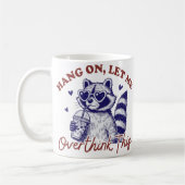 Raccoon überdenken kaffeetasse (Links)