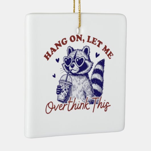 Raccoon überdenken keramikornament (Rechts)