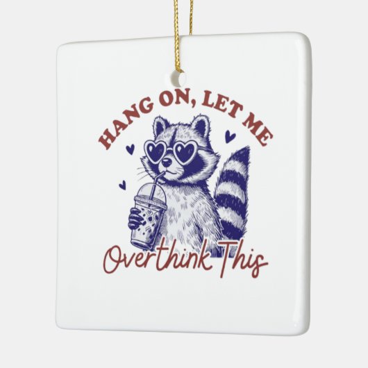 Raccoon überdenken keramikornament (Links)