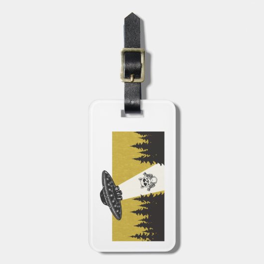 Raccoon UFO Gepäckanhänger (Vorderseite vertikal)