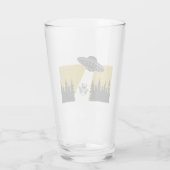 Raccoon UFO Glas (Rückseite)