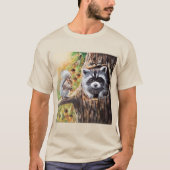 Raccoon und Eichhörnchen T-Shirt (Vorderseite)