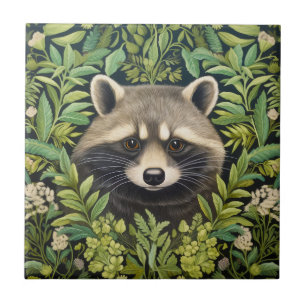 Raccoon und Folies Art Nouveau Stil Fliese
