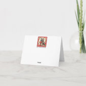 Raccoon Valentine Karte (Rückseite)